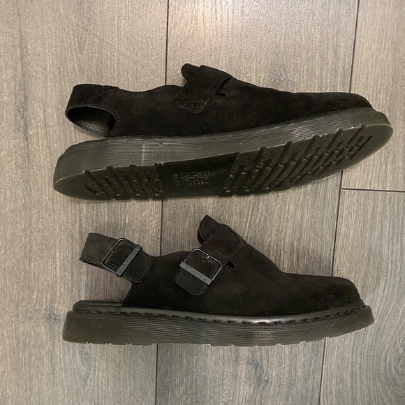 Dr. Martens Black Jorge Suede Slingback Loafers Size 11 NWT - Picture 4 of 12